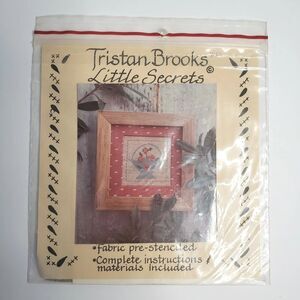 Tristan Brooks Designs Cross Stitch Kit Little Secrets Flower Basket Linen Easy
